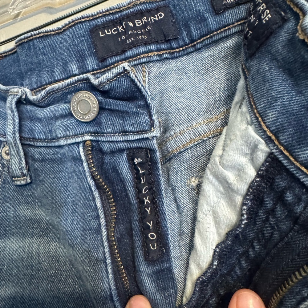 Lucky Brand High Rise Ankle Blue Jeans - Picture 5 of 6